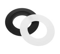 Sosoport Mm Dual Flush Toilet Button Conversion Plate, Plastic Mounting Adapter Ring with -Free Installation, Black Flush Button Replacement Part for Bathroom Improvements