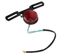 Sosoport Motorcycle Tail Light Enhances Driving Safety with License Plate Bracket, High Brightness LED Rear Brake and Running Light, Metal and Plastic Construction for Motorbike Use