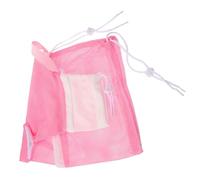 Sosoport Multi-function Cat Grooming Bag for Bathing and Nail Trimming Breathable Mesh Pouch for Pet Grooming and Storage for Cats and Kittens and White