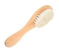 Sosoport Natural Boar Bristle Laundry Stain Scrubber for Delicate Fabrics Knits Cotton Linens Ergonomic Soft Cleaning Brush for Clothes Stain Remover Tool