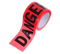 Sosoport Non Adhesive Red Black Warning Tape Weather Resistant Elastic Pe Safety Barricade for Construction Crime Scenes Hazardous Areas High Visibility Caution Strip
