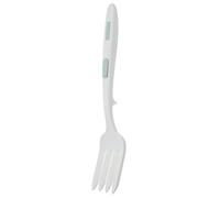 Sosoport Nonstick Flexible Silicone Cooking Fork with Ergonomic Handle for Household Kitchen Use Multi Function Food Utensil with Smooth Edges White Silicone Fork for Safe Daily Cooking