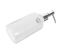 Sosoport Nordic Minimalist Ceramic Lotion Container with Pump Refillable Hand Soap Dispenser Bottle for Bathroom and Kitchen Elegant Simple Design for Modern Home Use