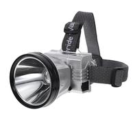 Sosoport Outdoor Headlamp Silver 1200mah*2 Capacity High Brightness Hands-Free Operation Abs Material Rechargeable Torch for Camping Hiking