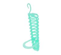 Sosoport Parrot Feeding Basket with Perch for Fruit and Vegetables Durable Bite Resistant Plastic Feeder for Parakeet Cage Hanging Bird Food Holder Pet Supplies Green