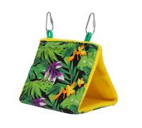 Sosoport Parrot Swing Bed Bird Nest Pet Hanging Hammock Parrot Bed Bird Supplies Printed