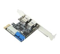 Sosoport Pci-e to USB 3.0 Adapter Card with 2 Ports, Aluminium Alloy Construction for Higher Stability and Faster Data Transfer, for Desktop Computer Expansion