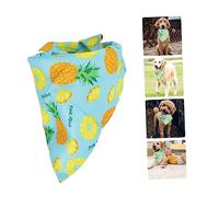 Sosoport Pet Bandanas for Dogs and Cats Washable Scarf Colorfast Accessory for Stylish Puppy Dress Up for Any Occasion S Pineapple Design