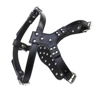 Sosoport Pet Round Head Nail Harness for Walking Wear-resistant Metal Spikes Small Dog Harness Portable Dog Vest Pet Accessory