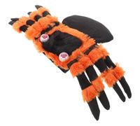 Sosoport Pet Spider Costume for Dogs and Cats, Halloween Spider Outfit with Harness, Funny Tarantula Style Black and Brown Cosplay Dress for Pet Party