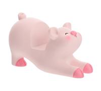Sosoport Pink Resin Pig Phone Holder 1Pcs, Creative Cute Piggy Table Decor, Simulation Pig Ornament for Home Desk Display and Birthday