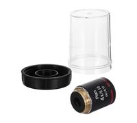 Sosoport Plan 4x Biological Microscope Objective Lens, 0.10 Na Achromatic Color-corrected Lens Compatible with 0.17mm Cover Glass for Lab Research, Histology, and Cell Studies