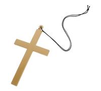 Sosoport Plastic Cross Necklace for Men and Women Faith Cross Pendant for Halloween Cosplay Costume Parties and Religious Decorations Versatile Accessory for Clergy and Role Play