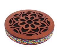 Sosoport Portable Ethnic Percussion Hand Drum 8 Inch Sound Therapy Ocean Drum for Meditation and Relaxation Small Wooden Water Instrument Onomatopoeic Sound