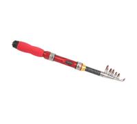 Sosoport Portable Mini Telescopic Fishing Rod Lightweight Outdoor Freshwater Saltwater Pole for Beginner Adults with Cork Grip and Multi-purpose Hook Holder
