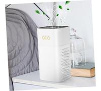 Sosoport Portable Mini USB Air Purifier for Desk with Wide Air Intake Compact Quiet Filter for Pets Smoke Dust Removal in Small Rooms Home Office Use White USB Powered for Flexible Charging