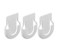 Sosoport Portable Plastic Stethoscope Clip Holder White Colour 3pcs Lightweight and Sl esign for Doctors and Students the Go Healthcare Professionals and Settings