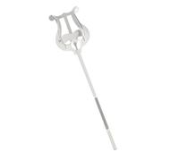Sosoport Portable Saxophone Music Sheet Clip Clamp-on Holder, Silver Iron Material, Easy to Carry, Adjustable Music Score Folder for Marching Band Use