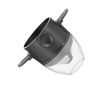 Sosoport Premium Fine Mesh Hand-Brewed Coffee Filter Cups with Funnel Base Reusable Food-Grade Metal Strainers for Ground Coffee Brewing in Black