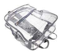 Sosoport PVC Backpack for College and Airport Screening, Bookbag | Wipe-clean Surface, Water-resistant Build, Fits Gym Clothes, Shoes, Laptops and Tablets, Boys Use