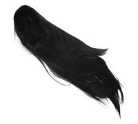 Sosoport Qing Long Wig for Men Realistic Ancient Chinese Style Hairpiece Historical Cosplay Extension Comfortable High Temperature Fibers for Stage Performances