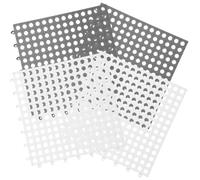 Sosoport Rabbit Cage Foot Mats with Cuttable Design, 4 Pack Plastic Pads | Small Pets and Rabbit, Bathroom or Living Room Use, Easy to Clean, High Strength Finish