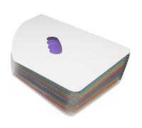 Sosoport Rainbow Mini A4 Standing Document Folder 13-Layer Plastic File Organizer with White Cover and Rainbow Inner Pages for Student Paper Storage and Office Filing