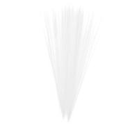 Sosoport Realistic Synthetic Dog Whiskers for Craft Projects with White Plastic Material, Versatile Decoration for Dolls, for Needle Felting and Home Decor Random Color