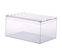 Sosoport Reptile Breeding Box Terrarium Habitat for Snakes Spiders and Frogs Acrylic Design No Assembly Required for Climbing Pets
