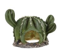 Sosoport Resin Cactus Shaped Reptile Hideout Creative Hiding Place for Lizards Turtles and Spiders Natural Decoration for Reptile Tanks Lightweight and Compact Design for Creating Safe