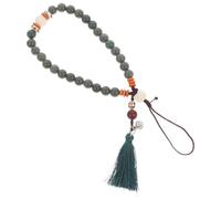 Sosoport Retro Vintage Ethnic Phone Strap Made of Green Bodhi Material, Endurable and Designed to Keep Small Items Safe, Phone Wrist Strap for Female Friends