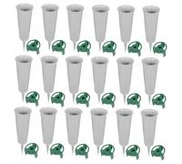 Sosoport Reusable Plastic Cemetery Vase with Cone Shaped Design Memorial Grave Flower Holders for Outdoor Soil Insertion Wind Resistant Graveyard Decoration for Fresh and Dried Flowers
