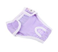 Sosoport Reusable Washable Dog Period Diapers for Female Small Breeds Soft Breathable Puppy Training Sanitary Pants with Secure Antiharassment Design and Comfortable Violet for Corgi and
