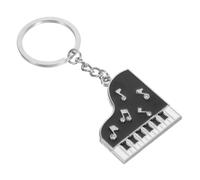 Sosoport Rhinestone Piano Keychain for Music Lovers and Pianists Alloy Metal Pendant with Smooth Polished Finish Multi Use Decoration for Keys and Bags Piano Students and Musicians