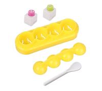Sosoport Rice Ball Making Kit for Seaweed Embossing Molds and Spoon Sushi Ball Mould Safe Odorless for DIY Meals and Creative Cooking Fun