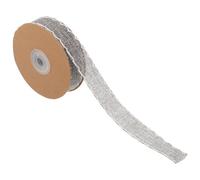 Sosoport Roll of 10 Yards Wrapping Ribbon Linen Ribbon Creative Wavy Brim Band Free to Cut Reusable for Craft Projects and Cake Decoration