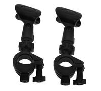 Sosoport Rotation Microphone Clips with Adapter Plastic Clip for Handheld Microphone, Compact Stable for Public Speaking Sessions, 2 Sets