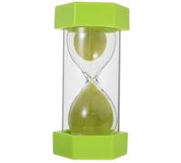 Sosoport Sand Timer 5 Minute Tabletop Sand Timer Glass Anti-fall Design Light Green, Games and Educational Tools