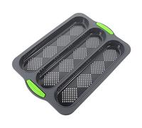 Sosoport Silicone French Bread Loaf Pan with Slots Flexible Non Stick Baking Mold for Crispy Outside Soft Inside Baguette Oven Safe Bread Pan for Home Bakers and Gift Giving