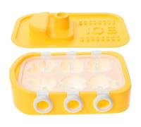Sosoport Silicone Ice Cream Holder Mold, Easy to Use and Safe for Long Time Use, Small Ice Lollipops Maker Mold in Yellow, for Summer and Parent Time