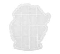 Sosoport Silicone Mould Tray Coaster Mould Creative White African Goddess Head Smooth Interior Mold for DIY Handicrafts Home Decor