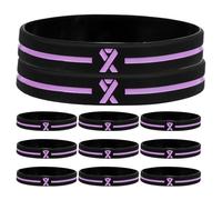 Sosoport Silicone Wristbands Lightweight and Resilient 30pcs Breast Cancer Awareness Bracelets and Group Distribution Fundraiser Supplies for Cancer Patients and Men