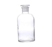 Sosoport Small Mouth Glass Reagent Bottle with Scale Narrow Neck Laboratory Container for Chemicals and Frosted Glass Stopper for Secure Sealing Scientific Research and Education