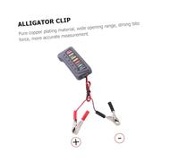 Sosoport Smart Battery Tester with LED Display Professional Alligator Clip Battery Analyzer Multi-protection for Charge Level and Start Performance Checking Black Design