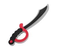 Sosoport Soft Pirate Sword for EVA Material Safe Halloween Costume Accessory Lightweight Pretend for Boys and Party Dress-up