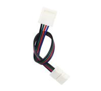 Sosoport Solder-Free LED Strip Connector Quick Connect Cable for 5050 RGB Light Strip with Nylon and Metal Material, for Illumination Field and Decoration