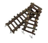 Sosoport Solid Wood Ladder for Guinea Pig Toys Parrot Training Ladder Outdoor Bird Climbing Toy Hamster