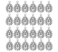 Sosoport Spider Web Pendants 30pcs Silver Alloy Not Easily Deformed Handmade Metal Charms for DIY Jewelry Making for Halloween and Craft Accessories