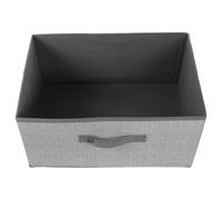 Sosoport Square Fabric Storage Bin 23l Non Woven for Books and Towels | Stable Bottom, Side Handles, Minimalist Grey Design, Home and Office Use for Tidy Organisation