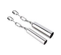 Sosoport Stainless Steel Bird Bell Toy for Medium to Large Parrots and Squirrels and Sounding Interactive Plaything for Bird Cages and Enrichment Activities